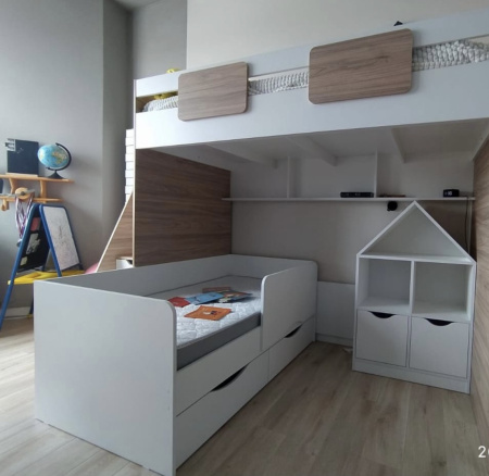 Кровать Малютка-2 с бортиком (цвет белый) 160х80 от Династия Kids