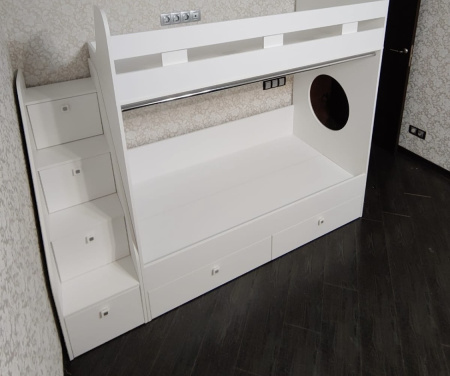 Кровать 160х80 двухъярусная Юниор-1  от Династия Kids