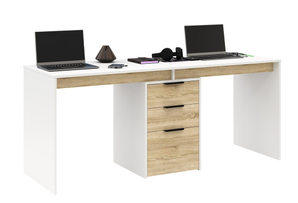 Стол Тандем 1800 мм (фасады дуб сонома) от Династия Kids