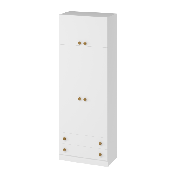 Шкаф коллекции Умка NEW с антресолью (ручки - дуб) от Династия Kids