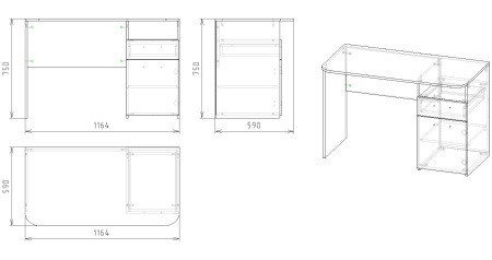 Стол коллекции Престиж (с принтом) от Династия Kids