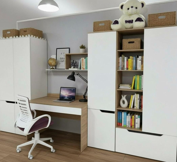 Шкаф-стеллаж коллекции Мозаика-2  от Династия Kids