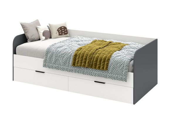 Кровать коллекции Брайт Графит-2 от Династия Kids