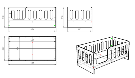 Кровать детская Сказка 160х80  от Династия Kids
