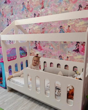 Кровать детская Манеж Домик 160х80  от Династия Kids