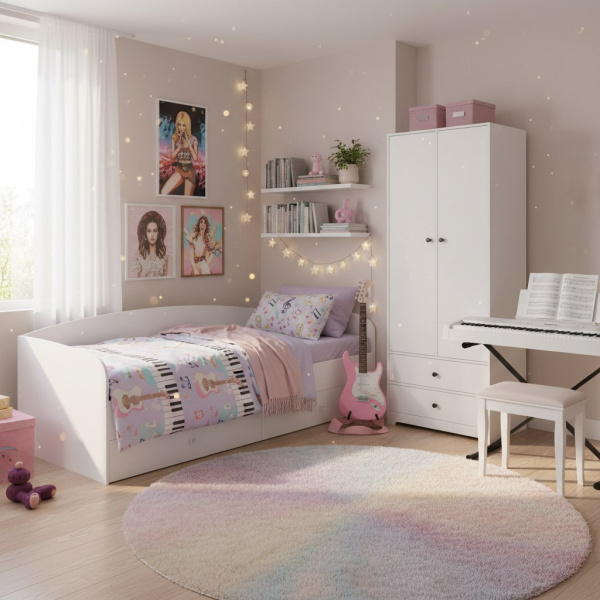 Комплект коллекции Норд: кровать 190х90 + шкаф для одежды