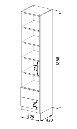 Пенал коллекции Умка NEW (ручки - дуб)  от Династия Kids