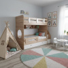 Кровать двухъярусная 180х80 Фортуна-2 (дуб сонома + белый)  от Династия Kids
