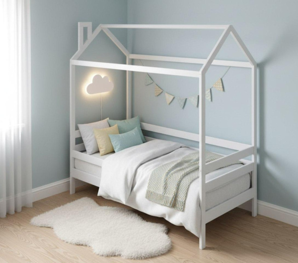 Кровать детская Домик ЭКО-9 (массив) 160х80 