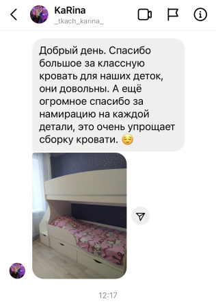 Кровать двухъярусная Альфа 180х80 от Династия Kids