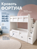 Двухъярусная кровать Фортуна (размеры и цвета разные) от Династия Kids