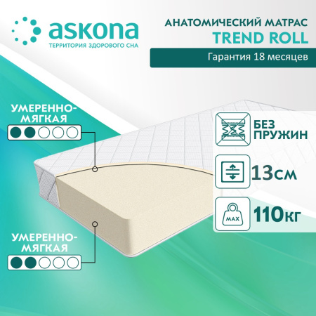 Матрас Askona Trend Roll 190х80. Высота 13 см от Династия Kids