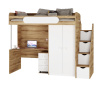 Кровать-чердак Колледж-2 (цвета разные) 200х90 от Династия Kids