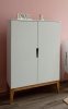 Шкаф-стеллаж Mиа белый/дерево от Династия Kids