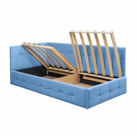 Угловая кровать Бонни Грей 90х200 (универсальный угол) от Династия Kids