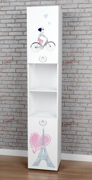 Пенал-стеллаж-2 коллекции Модница New от Династия Kids