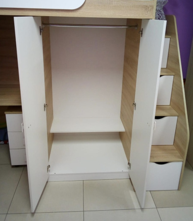 Кровать-чердак Колледж-2 (цвета разные) 200х90 от Династия Kids