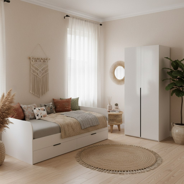 Шкаф 2-х дверный коллекции Брайт  от Династия Kids