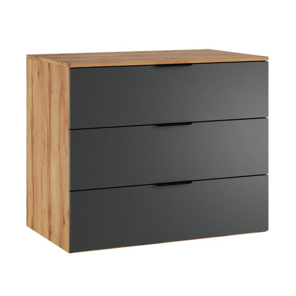 Комод коллекции Брайт Графит (с доводчиками)