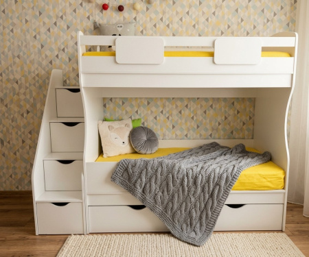 Кровать 2-х ярусная Альфа МИНИ 180х80  от Династия Kids