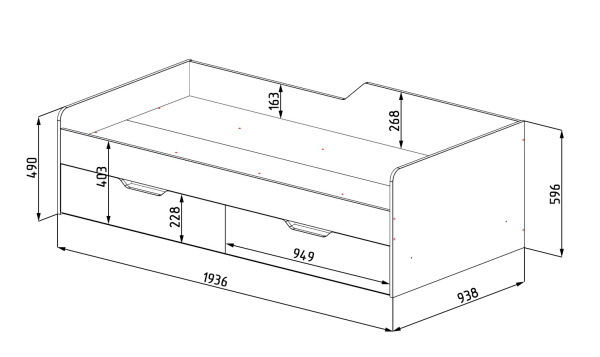 Кровать-чердак 190х90 + кровать Лайт Лофт 190х90 от Династия Kids